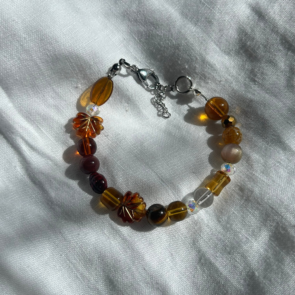 Wire beaded bracelet