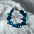 Mother of pearl dyed shell bracelet